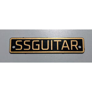 SSGuitar Name Plate